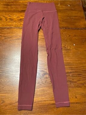 lululemon athletica Burgundy High-Rise Leggings size 2